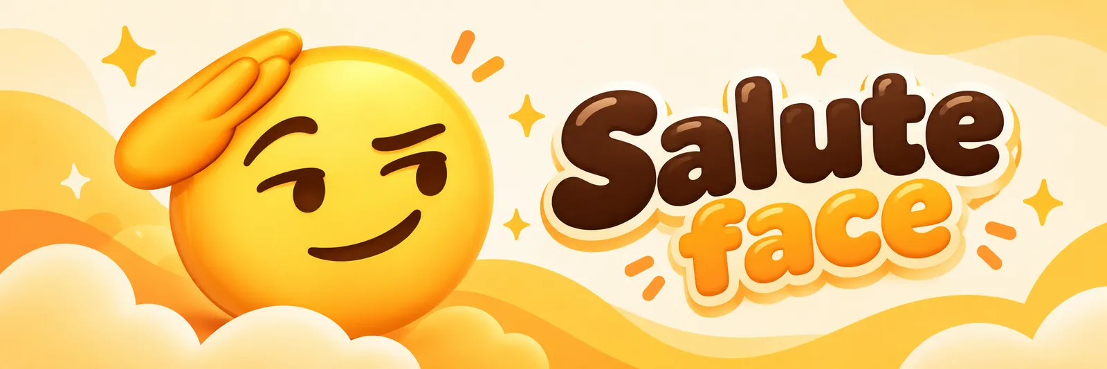 Salute face banner
