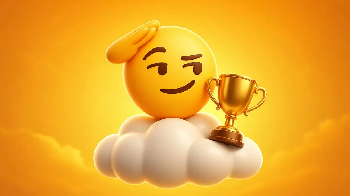 Trophy in the clouds